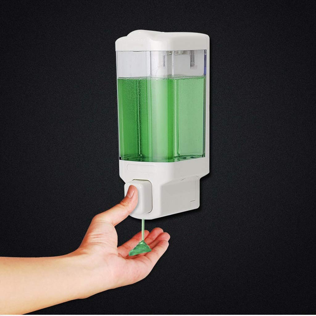 Servizi igienici Shampoo Box a parete Manuale di dispenser sapone da bagno a mano 'erogatore del Bottiglia(C)
