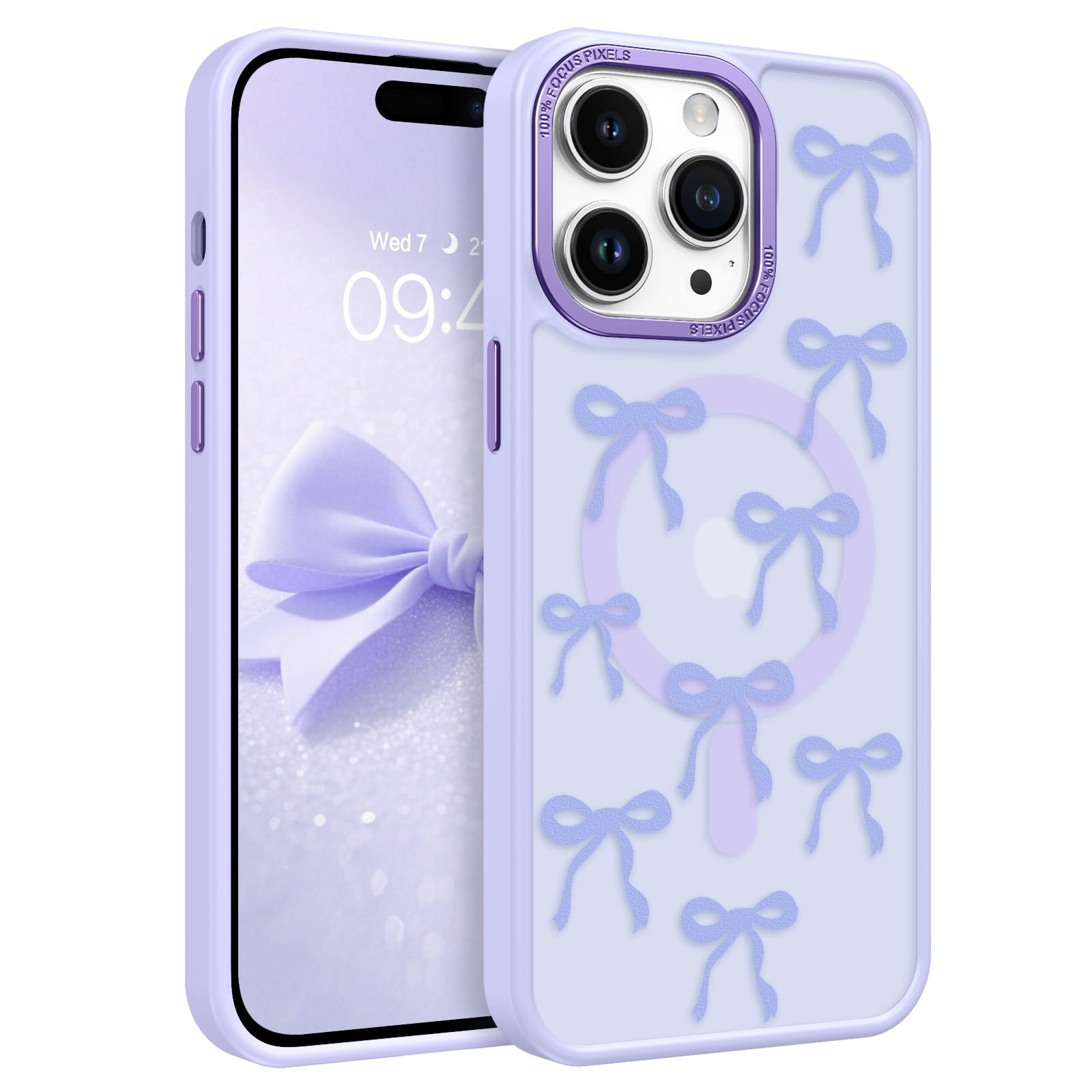 Coque iPhone 14 Pro Max compatible Magsafe translucide mate - 8