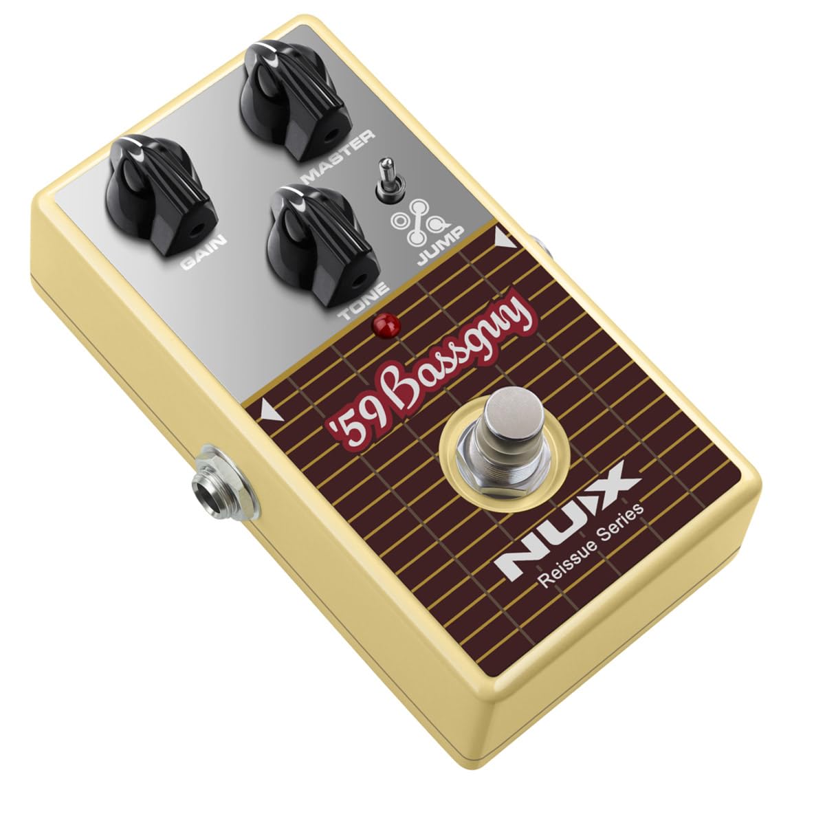 NUX Pédale de guitare Bassguy '59, bascule de saut, canal normal et lumineux simulation de saut