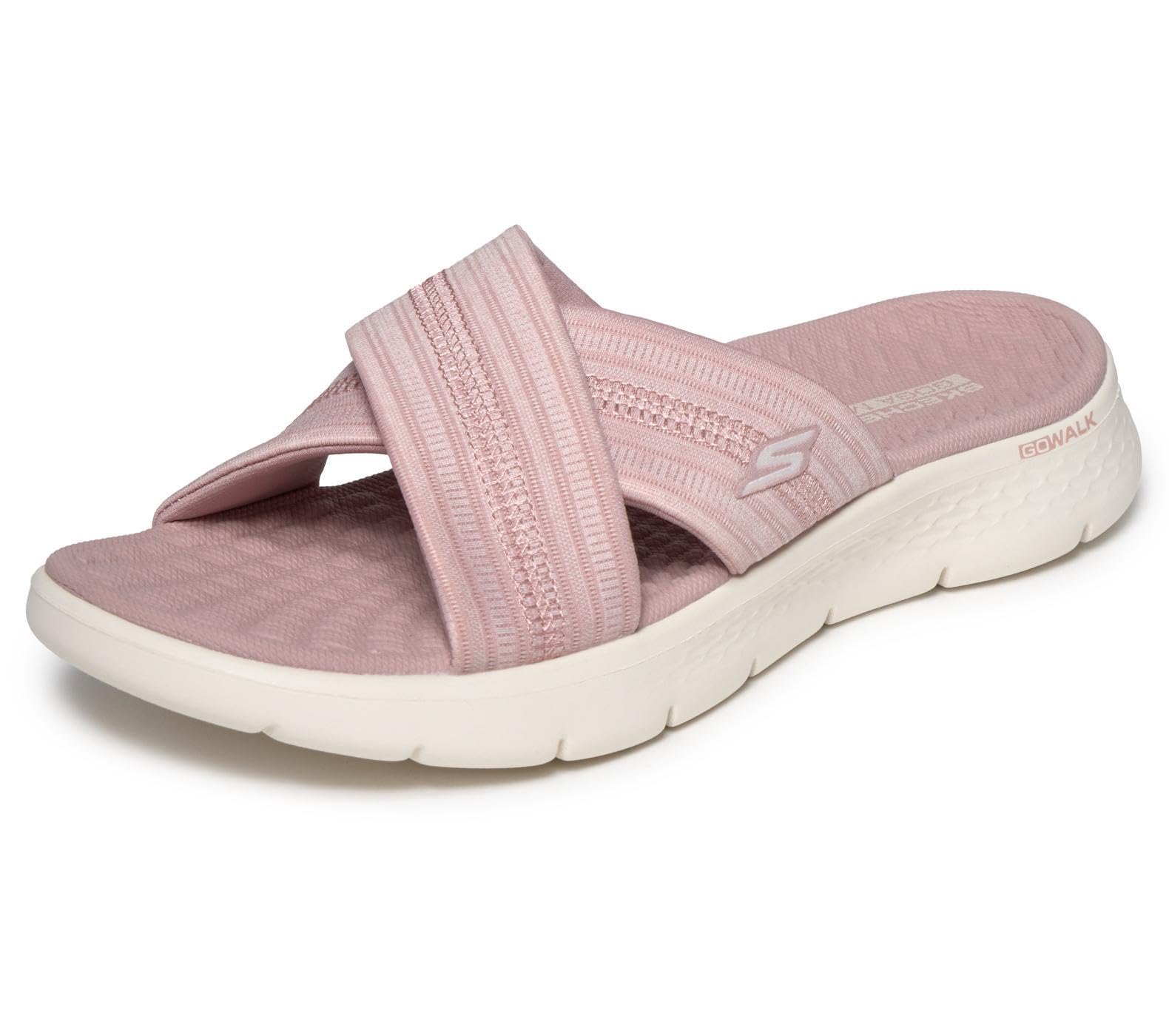 Skechers Women's Go Walk Flex Sandal Impressed, Pink, 4 UK