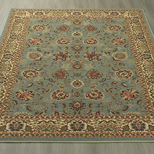 Ottomanson Ottohome Collection Oriental Design Rug, 7'10" X 9'10", Seafoam #TOP1