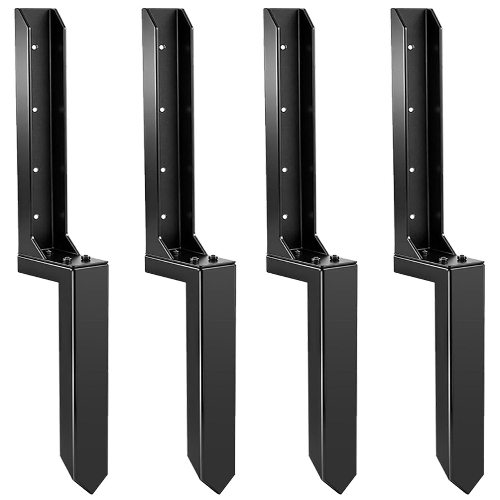 LQSYBHD Fence Post Repair Kit Fence post repair kit Fence post anchor Heavy Duty Fence Posts Repair Stakes for Fix Wooden Broken Posts, Repair Tilted(Size:80x12x5cm,Color:4B)