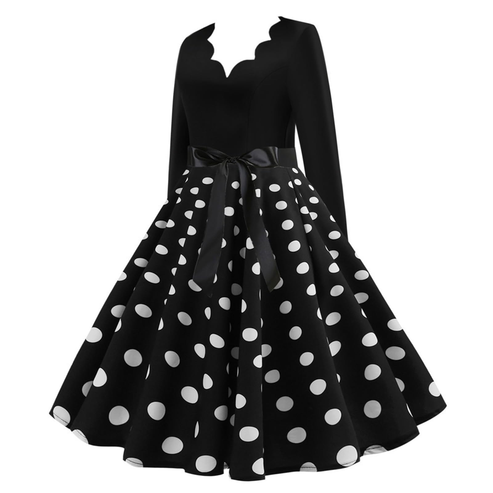 Abiti da donna casual estivi a maniche lunghe con scollo a V a pois 2026 abito da spiaggia 2026 vacanza sexy primavera grafica trendy club per sposa lavoro donna festa cocktail data notte fluida