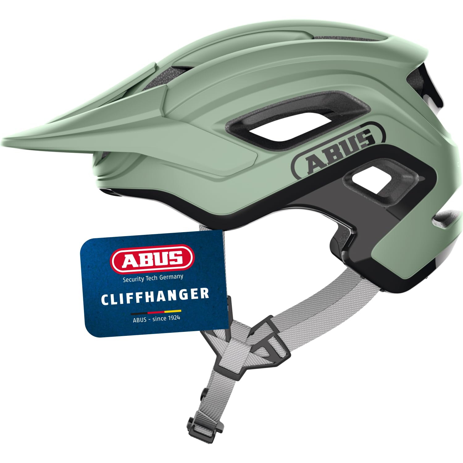 ABUS CliffHanger Casco MTB da Bici, mist green, M