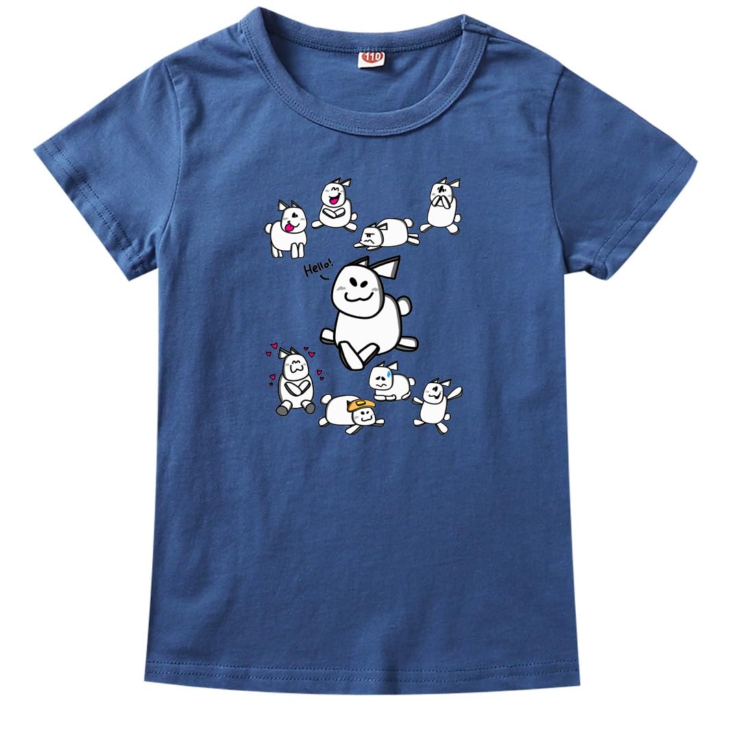Hzsyc Boys Navy Blue Forsaken Gubby T-Shirts Kids Funny Cute Rabbit Gubby Pullover Shirt (,11-12Years)