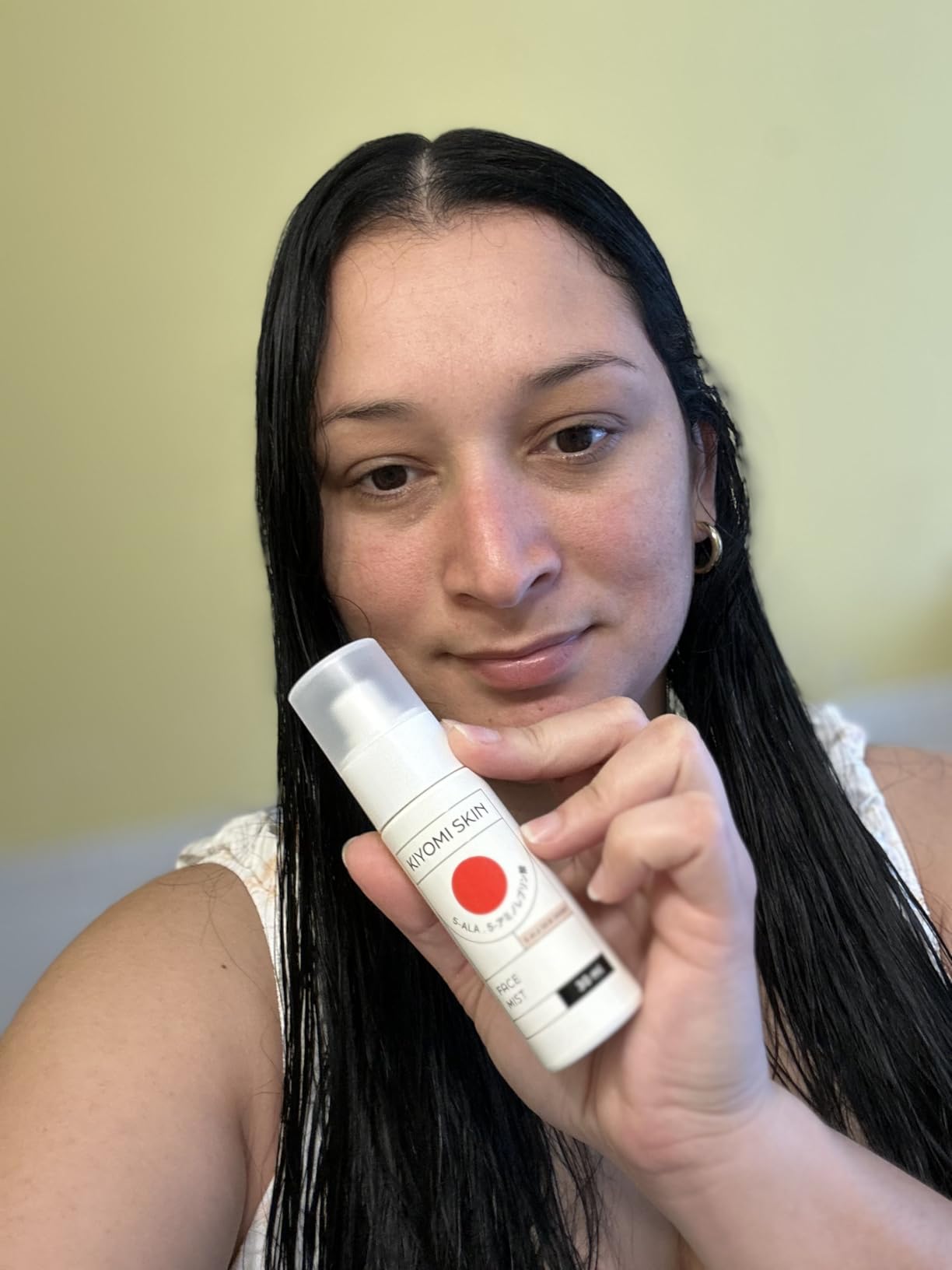 Kiyomi Skin Travel Face Mist Spray - Portable Facial Moisturizer with 5-ALA, Hyaluronic Acid, Green Tea, Lavender - TSA-Friendly Hydrating Mist for On-the-Go Refreshment - Made in Germany - 1 Fl Oz