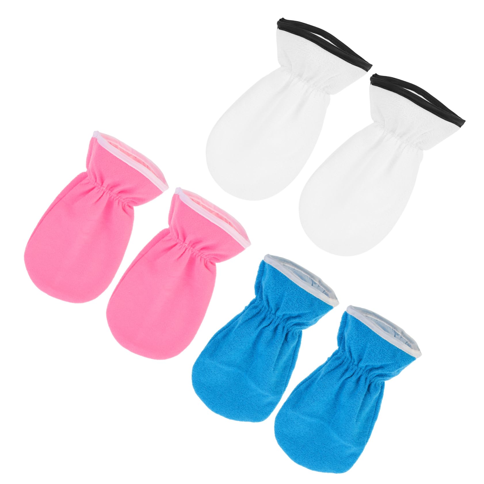 OSOLADY 3Pairs Moisturizing Paraffin Wax Gloves for Hand Care Essential Oil Spa Mitts Softening Rejuvenating Treatment for Dry Hands