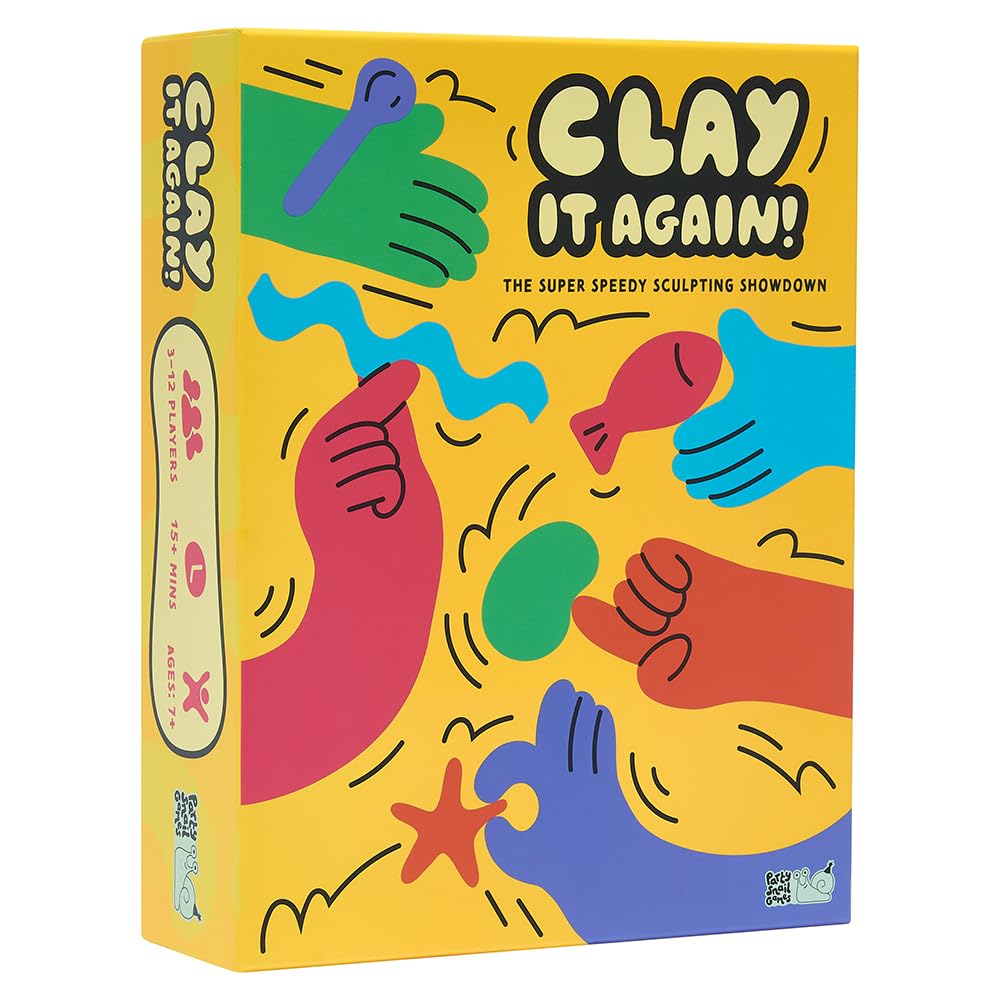 Clay It Again: The Speedy Dough-Scuplting Party Game, Colourful