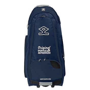 SHREY Pro Premium Duffle Cricket Kit Bag (Navy/Grey, Standard)