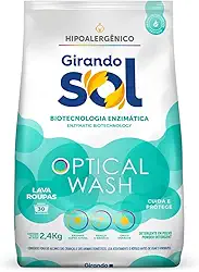 Girando Sol Lava Roupas Em Pó Hipoalergênico 2 4Kg