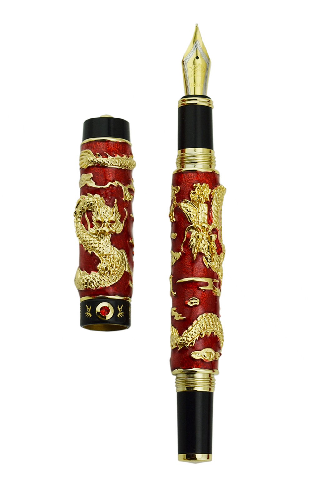 Jinhao Stylo plume à pointe extra fine en émail cloisonné, fait à la main