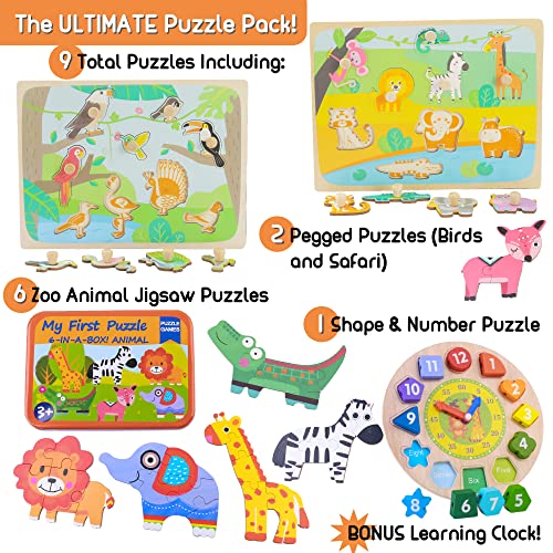 MONTESSORI MAMA Ultimate Toddler Puzzles Gift Pack | Montessori Toys for 1 Year Old and Up | Toddler Learning Toys and… - Image 3