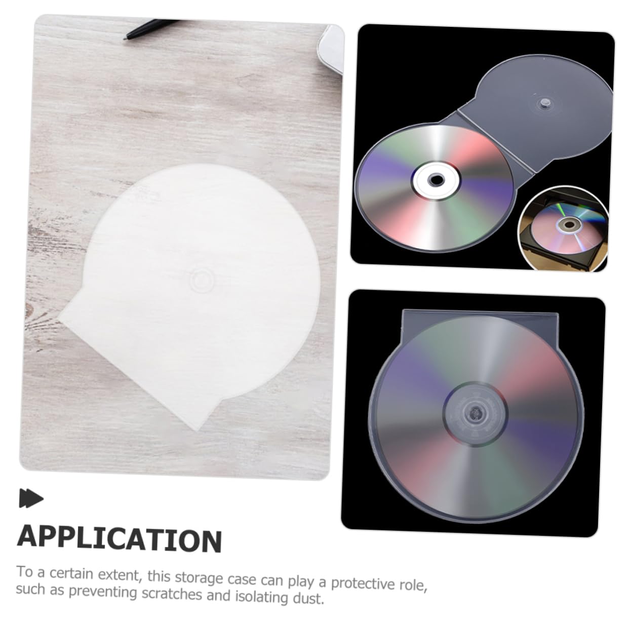 Alipis Custodia Porta Cd Trasparente in Plastica Rigida, Custodie Singole Per Dvd, 50 Pezzi Leggere e Portatili, Protezione Anti-graffio Per Viaggi e Uso Domestico