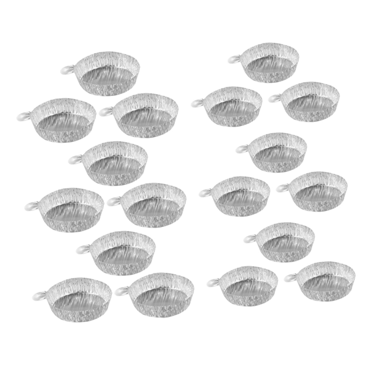 CIYODO 2sets Aluminum Foil Weighing Trays Lab Supplies 30ml 42ml Easy to Use Disposables 50pcs*2