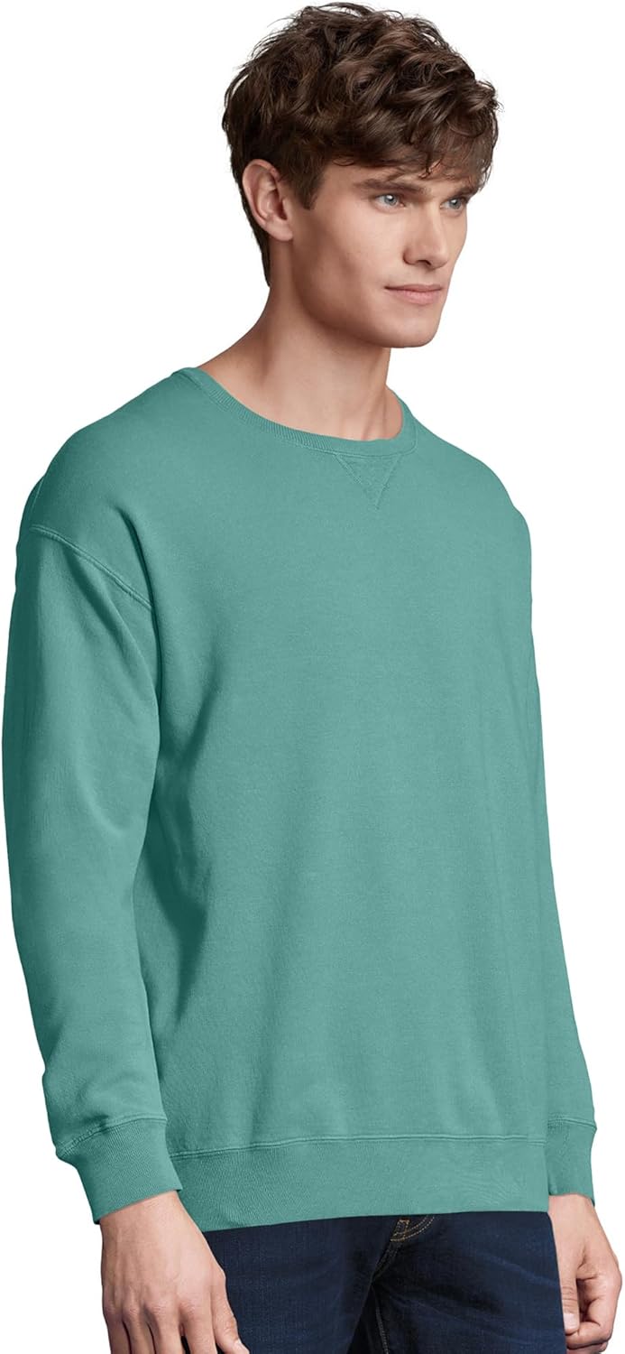 Hanes mens Oversized Sweatshirt for Women, Comfortwash Boyfriend Crewneck Sweatshirts, Garment-dyed Fleece (S–2xl) - Image 3