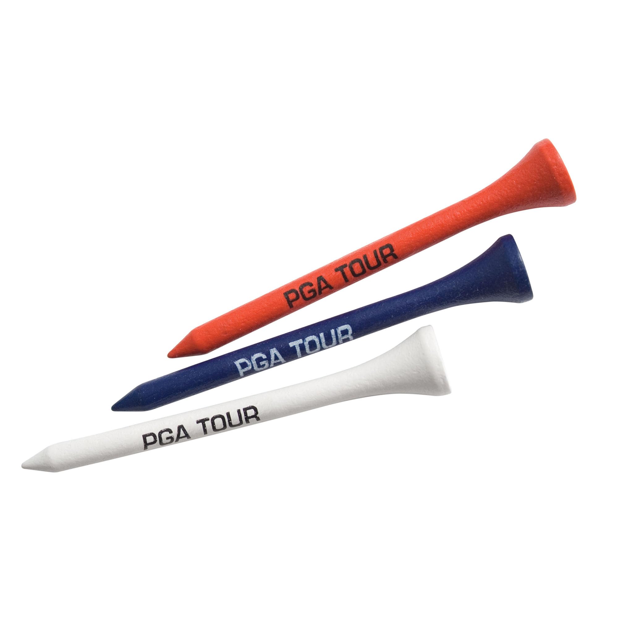 PGA Tour Tees de Golf 7 cm Madera Rojo/Blanco/Azul Paquete 100