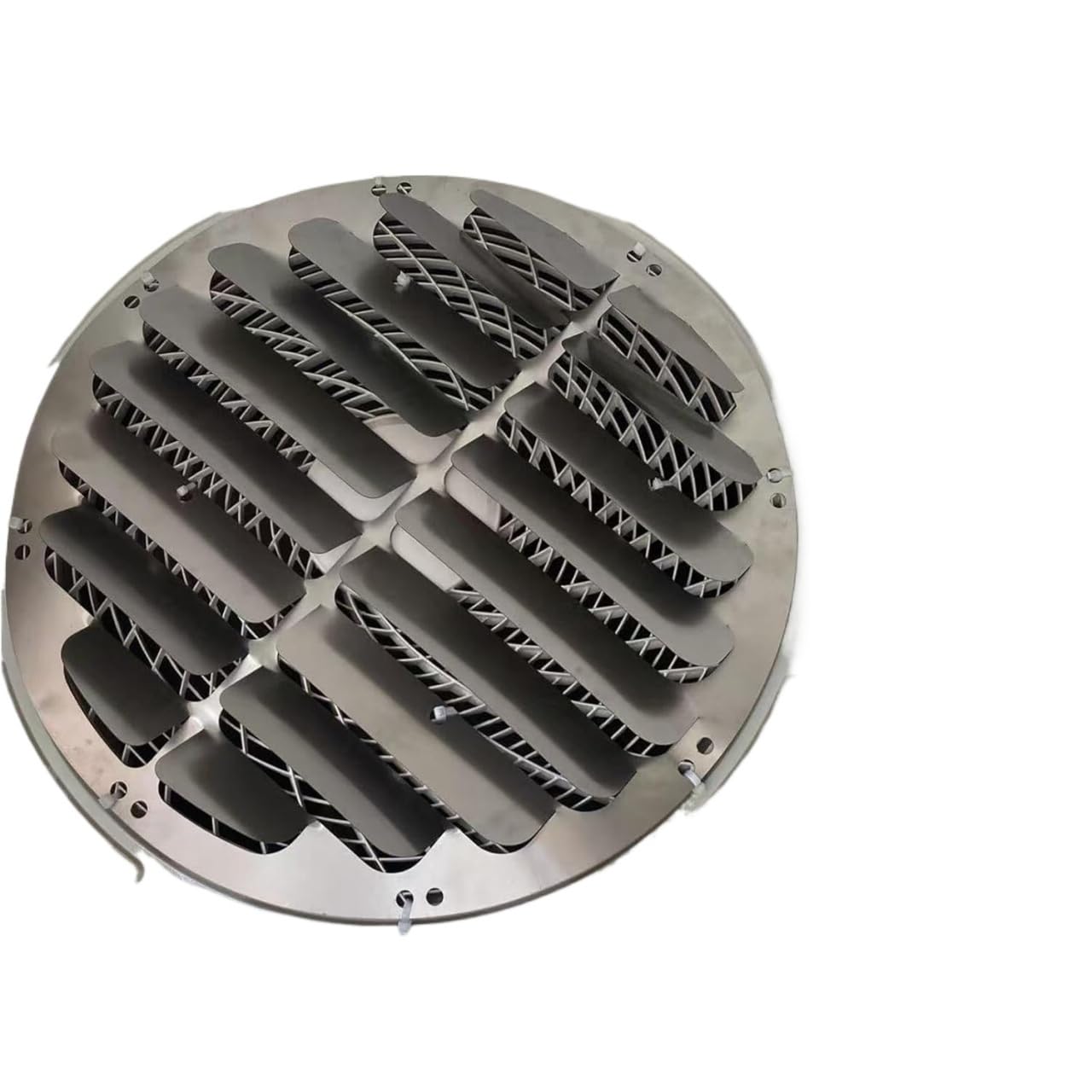 Lyvqzpwlr One Color Ac Wind Guide, Outdoor Ac Wind Deflector 14-21In Stainless Steel(Dia 21In/53Cm)