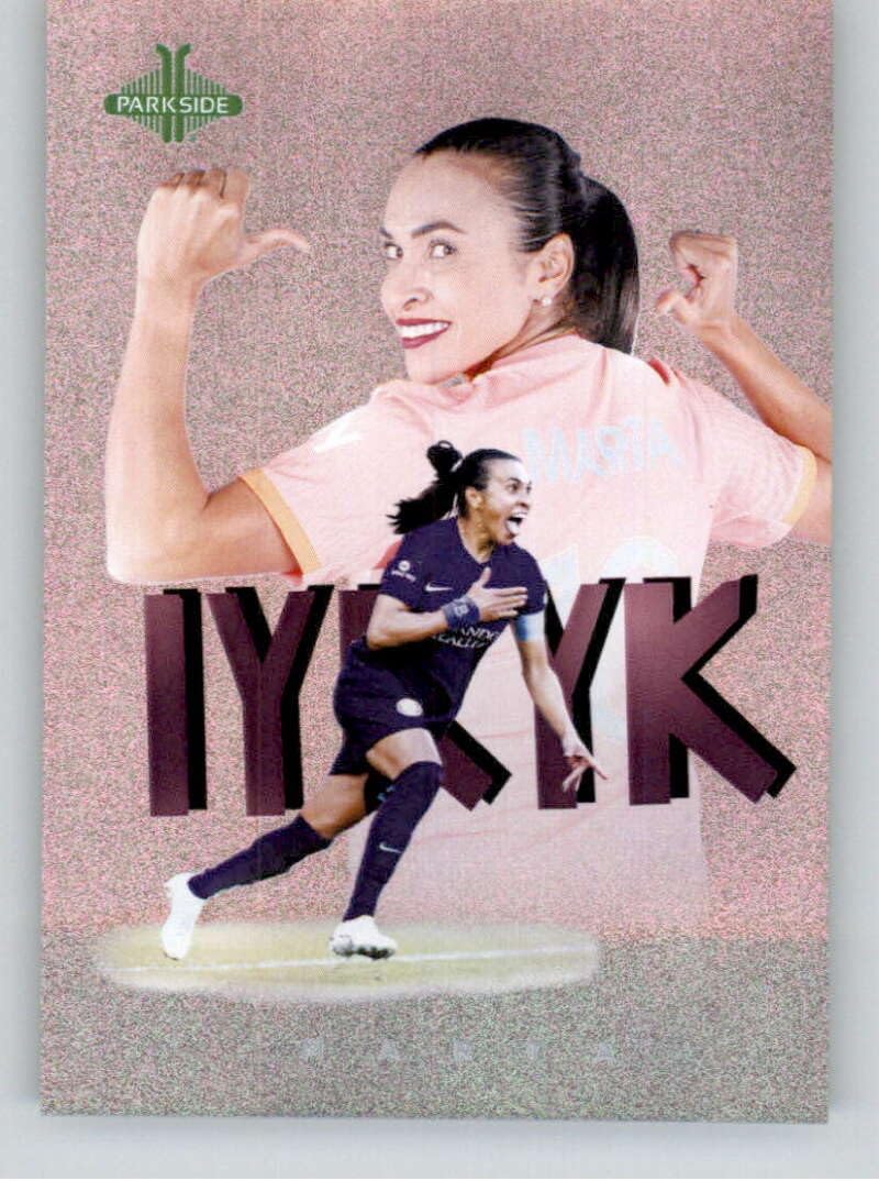 2025 Parkside NWSL IYKYK #YK-M Marta Orlando Pride Official Soccer Card in Raw (NM or Better) Condition