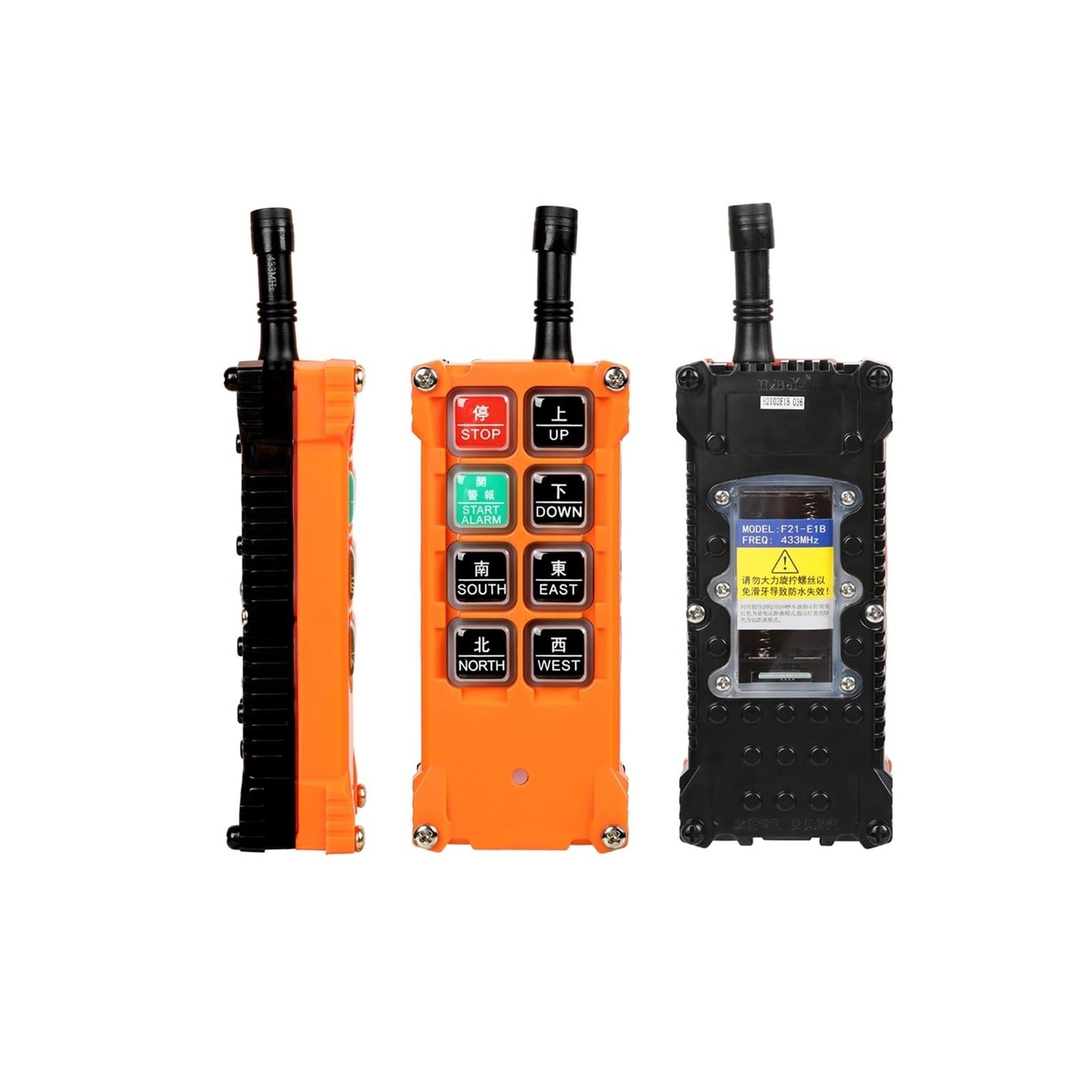 Télécommande industrielle sans fil à 8 boutons for grue,Sécurité Améliorée(12V,1set)