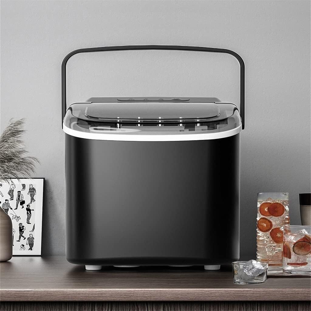 ELzEy Minimáquina de Hielo Redonda Completamente automática, Inteligente, for Uso doméstico, Comercial, pequeño Dormitorio, for Estudiantes