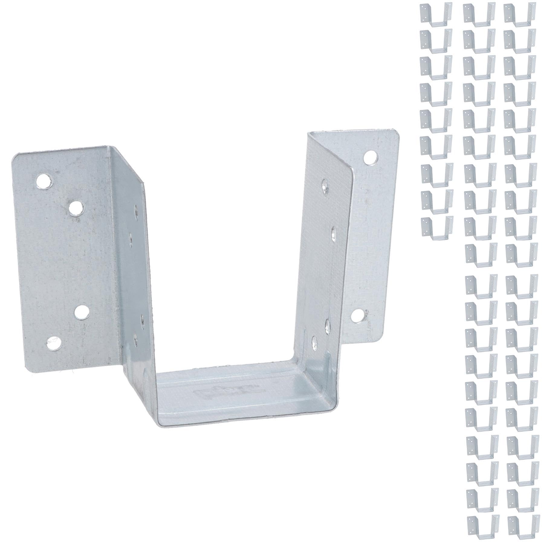 Mini Timber Wood Joist Hanger 47mm Decking Loft Galvanised Beam Holder 50PK