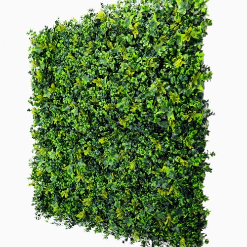 Feuillage Émeraude – Feuillage Lierre Décoratif Synthétique Ultra Réaliste, Mur Artificiel Vegetal Prix au m² Brise-Vue végétal Pas Cher, Dense et sans Entretien