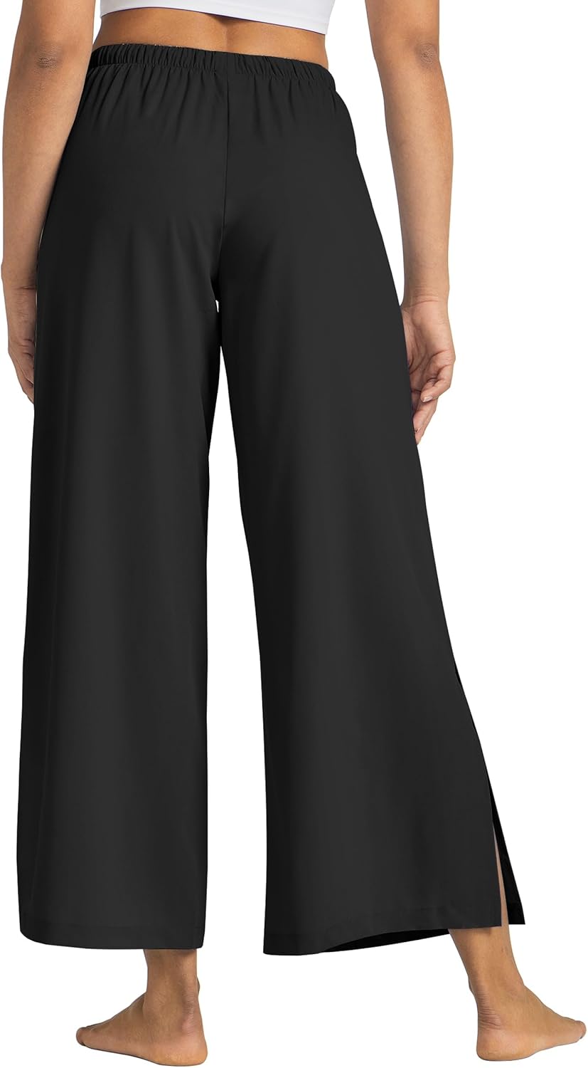 Willit Women's Wide Leg Pants UPF 50+ Swim Beach Pants Lightweight Travel Pants Quick Dry Sun Protective - Image 2