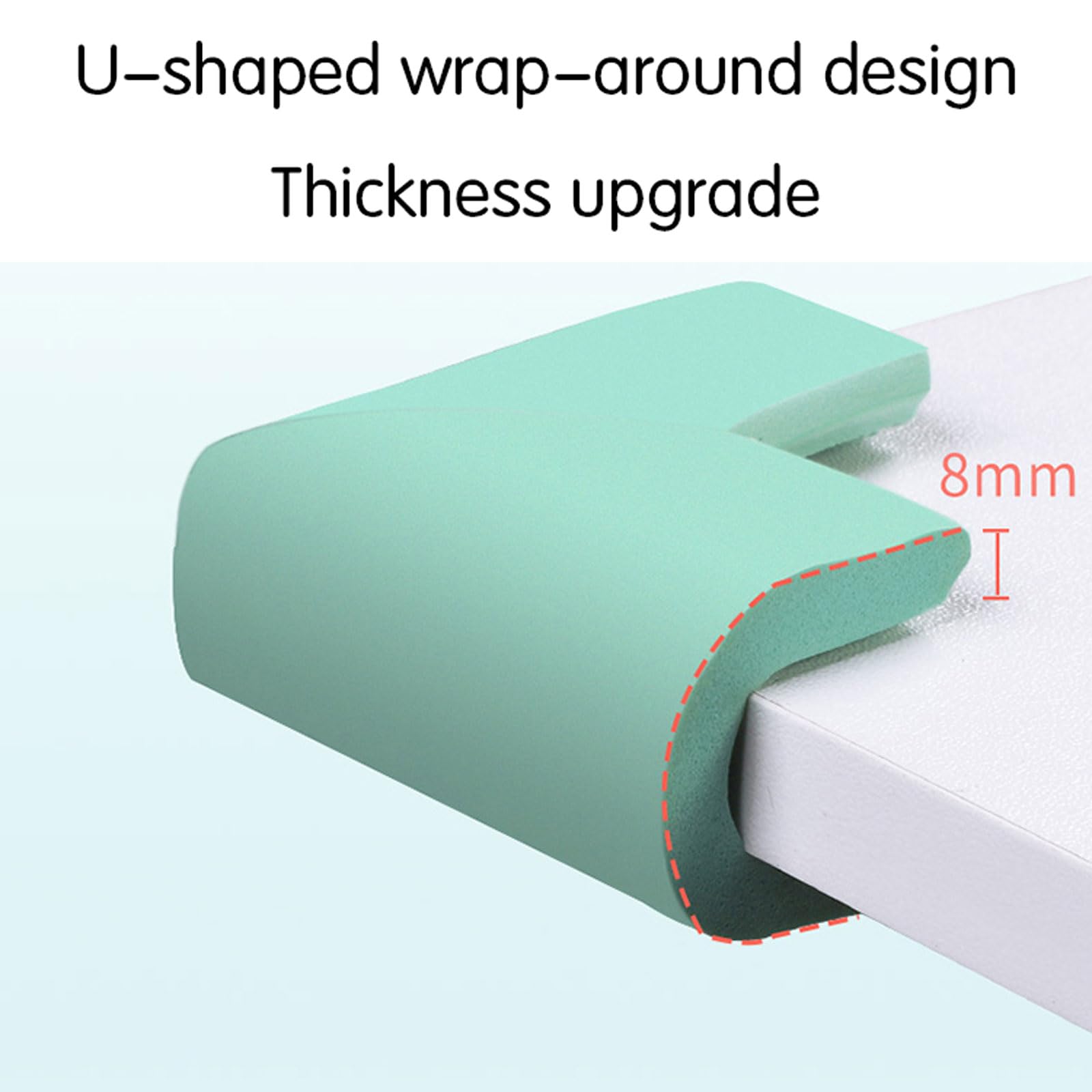 Paraspigoli Bambini Angolari Gomma,Kit di Protezione e Sicurezza,Paraspigoli Morbidi,Protezioni per Bordi,Rimozione Senza Residui,Design Discreto,Angoli di Gomma per Tavoli