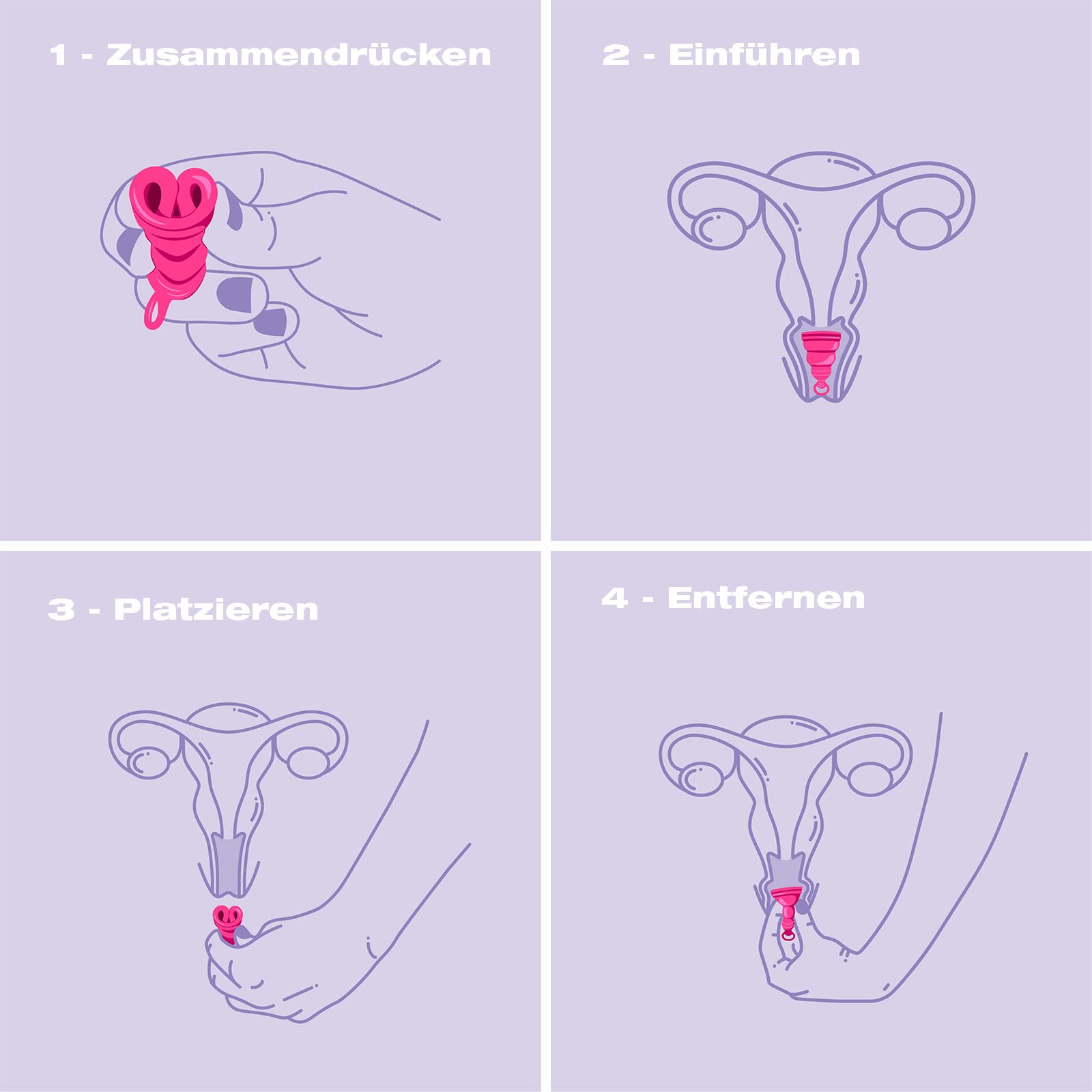INTIMINA Lily Cup One faltbare Menstruationstasse für Anfängerinnen, Menstruationstasse für Teens