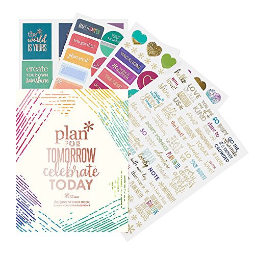 Erin Condren Designer Sticker Book Classic Sticker Book Edition 4 (492 Stickers). Decorative and Cute Stickers for Customizing Planners, Notebooks, and More