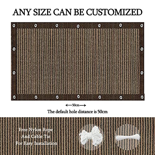 Voile d'ombrage marron imperméable pour protéger la terrasse des UV - 6