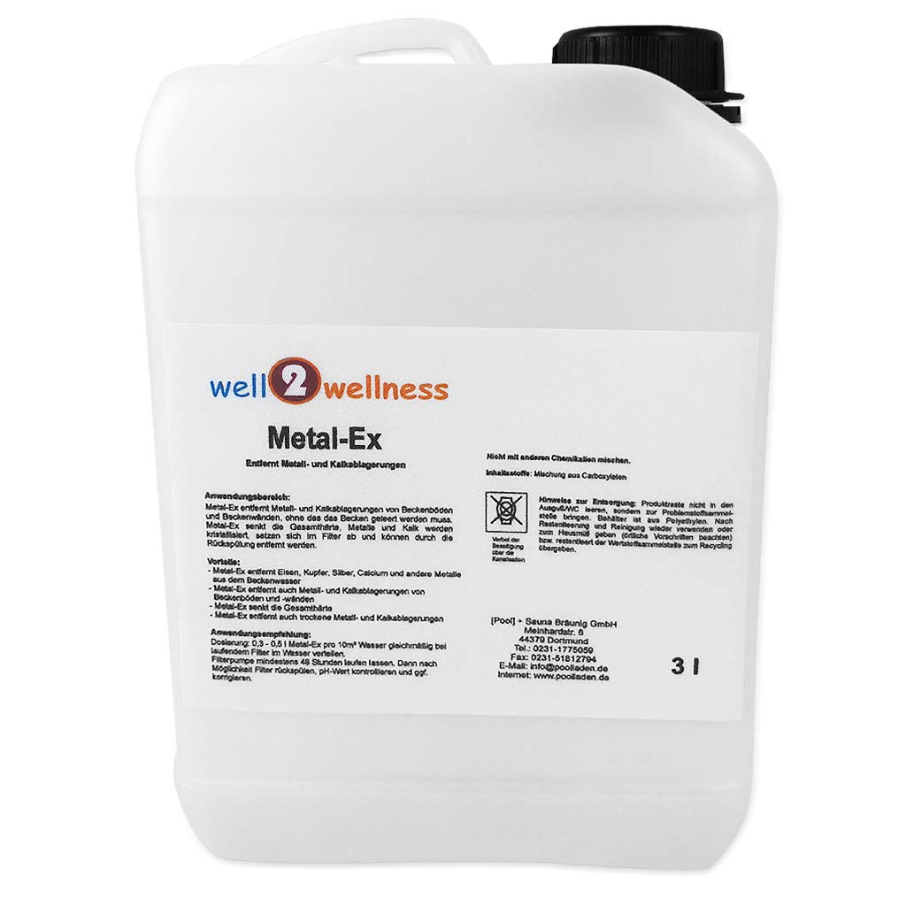 well2wellness Schwimmbad und Pool Eisenentferner Metal-Ex - 10 l