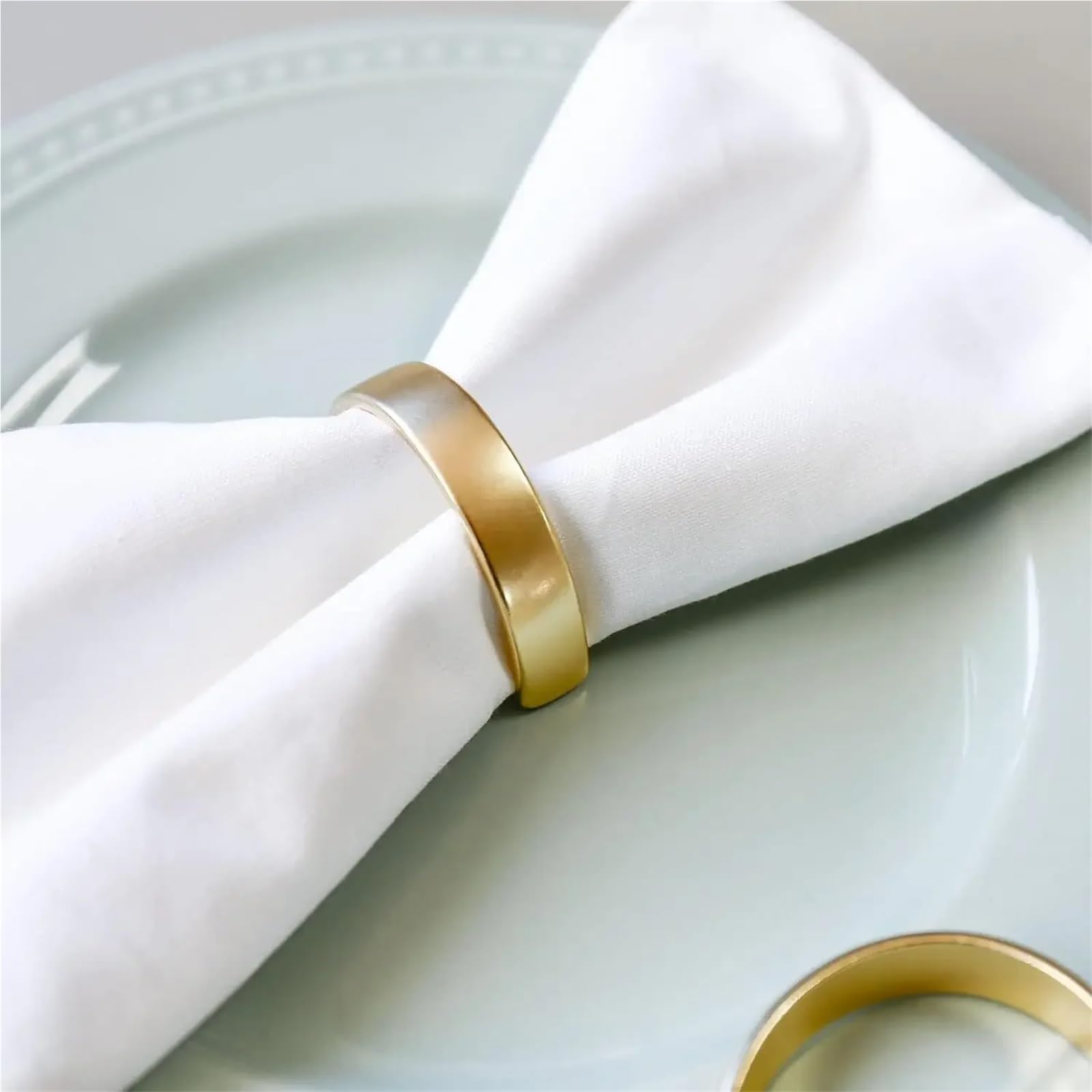 Portatovaglioli decorativi da tavola, Portatovaglioli 24 pezzi in oro Tavolo for banchetti nuziali Fibbie for tovaglioli
