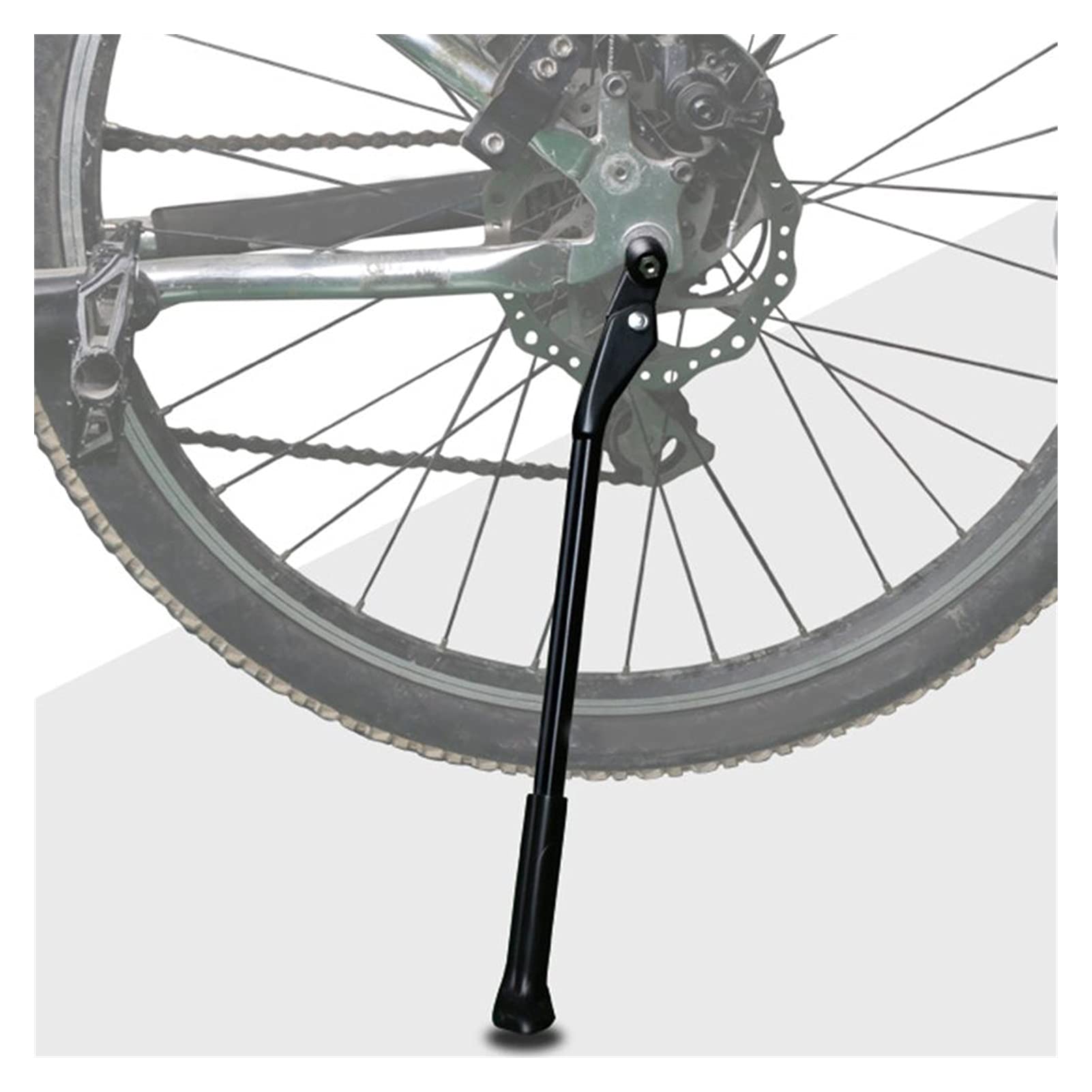 Stojak na rowery, akcesoria rowerowe, z antypoślizgowymi gumowymi nóżkami, szybkozłączką Podpórka na rower ze stopu aluminium Podpórka boczna na rowery MTB 26/27,5/29 cali Czarne/czerwone Antypoślizgo