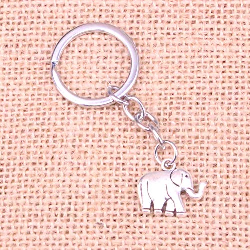 Preisvergleich Produktbild MNBVC Elefant Anhänger Schlüsselbund Schlüsselring Kette Zubehör für Geschenke Machen