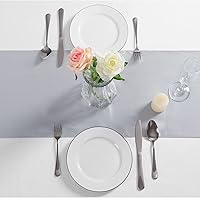 Vista 72 de Manyshofu 12Pcs Satin Orange Table Runner - 12 x 72 Inch Long Size, Party Table Runner Decor Bright & Smooth Wedding Decorations Table Runners for