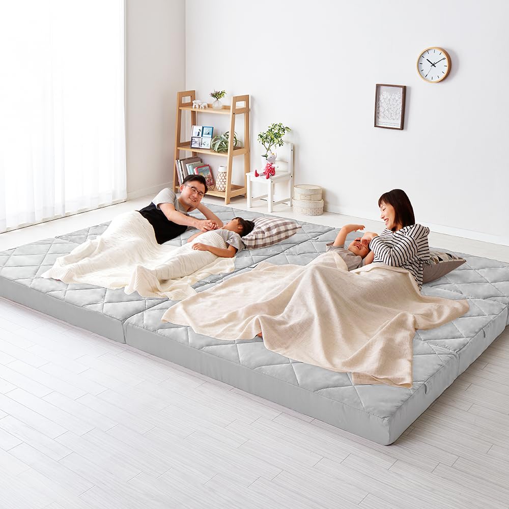 Amazon｜マットレス 折りたたみ ファミリータイプ 幅200cm シングル×2 