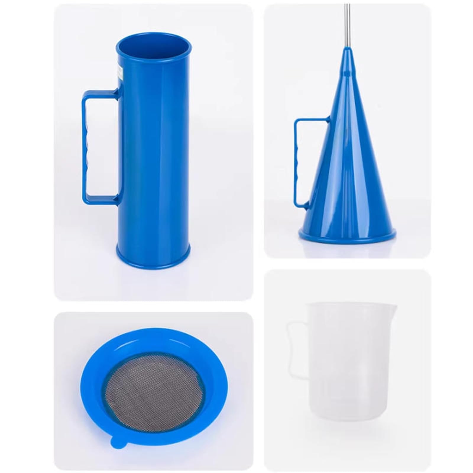 Tragbares Schlamm-Viskosimeter-Set, 3-teiliges Schlamm-Testgerät, mit Aräometer, Sandgehaltsmesser & Aluminiumkoffer – Präzises Rheometer für Laboranalysen und den Einsatz auf Bohrplätzen