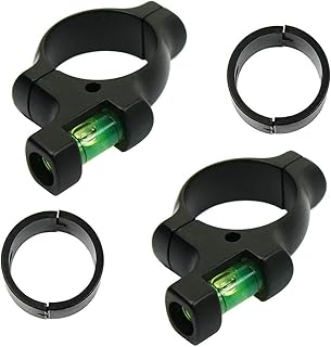 Pack of Two West Lake Precision Scope leveling Kit, includes 30mm smooth alloy scope bubble level Indicator (Anti Cant) for Precision Shooting and 1" Ring Reducer - West Lake