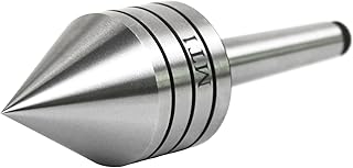 HFS(R) Heavy Duty Live Tailstock Center with 60 Degree Tip Wood Lathe Tool for Woodworking Projects (#1 Morse Taper)