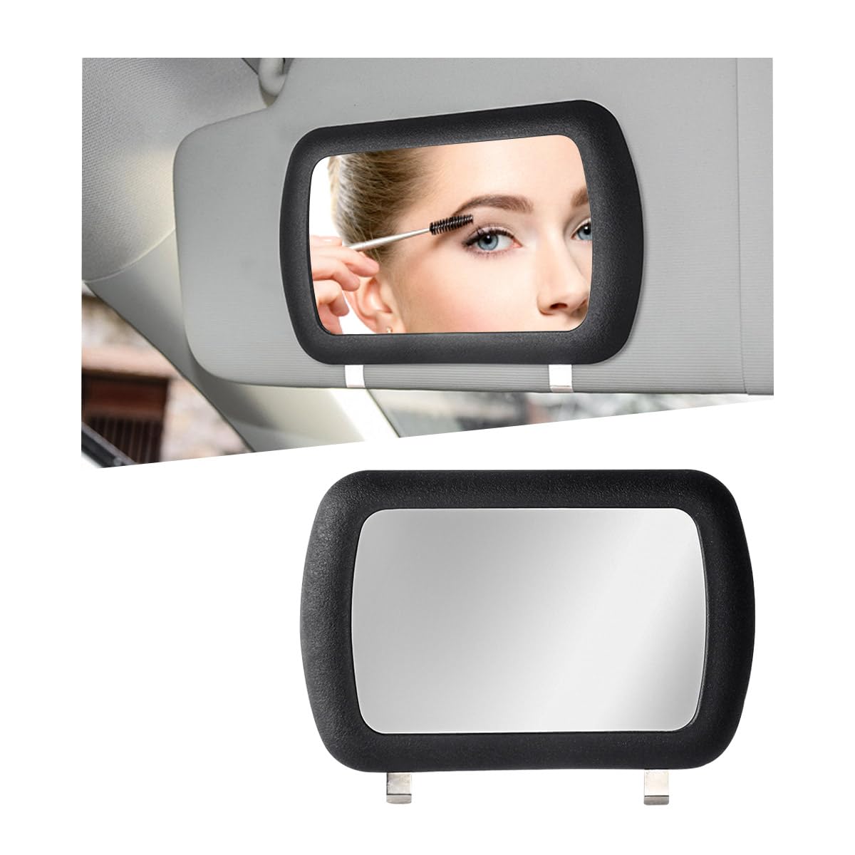 Miroir Maquillage Voiture CGEAMDY Miroir Pare-Soleil Voiture - Adhésif