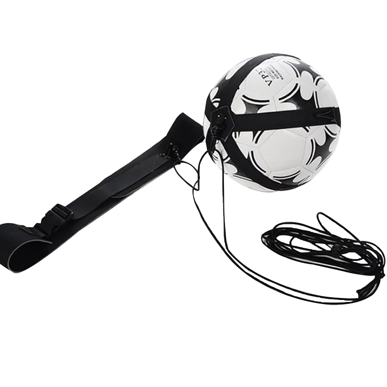 ulafbwur Nylon Adjustable Football Kick Trainer Soccer Ball Kicker Practice Belt Training Tool