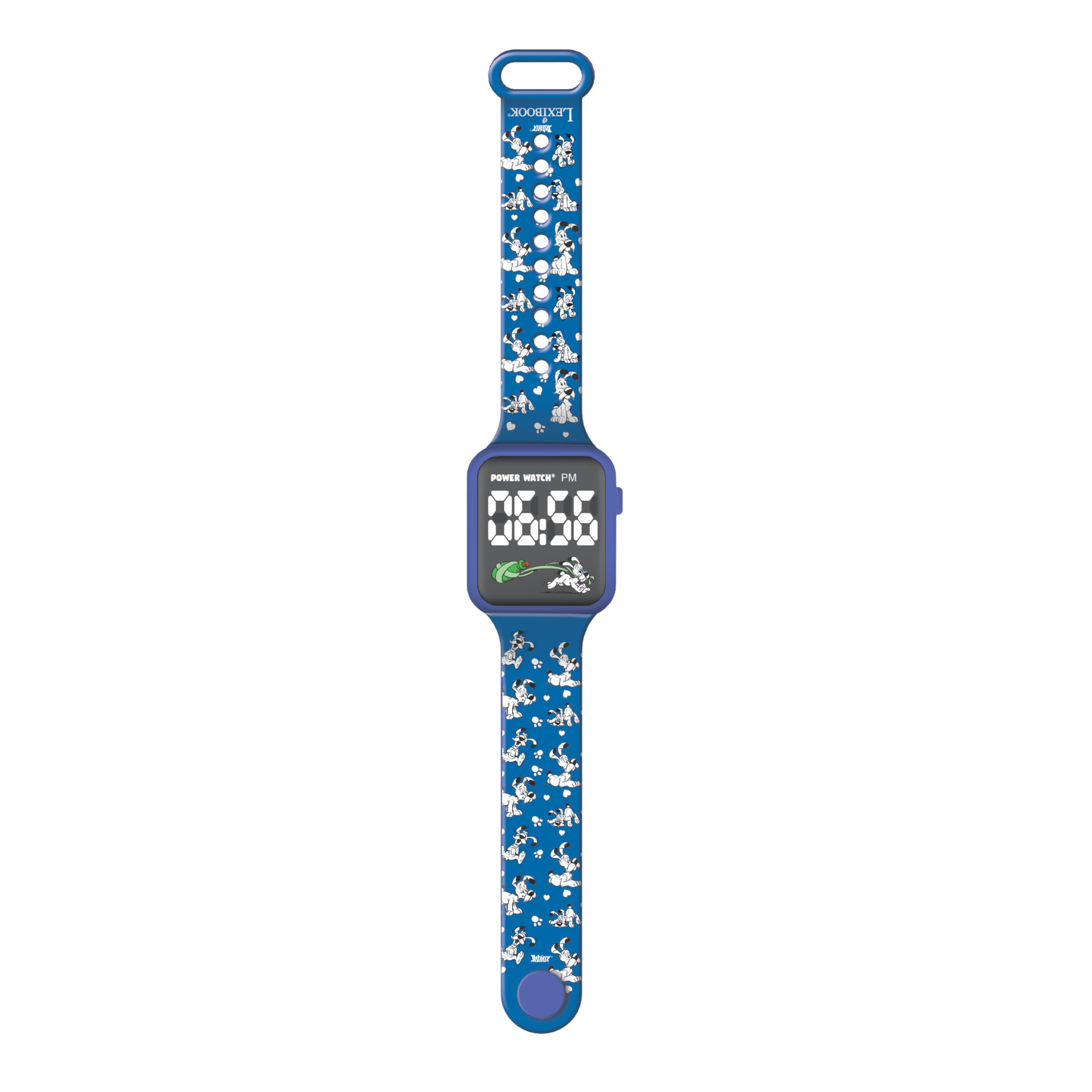 LEXIBOOK, Asterix and Obelix, Dogmatix Digital Watch, 12 or 24-Hour Display, Blue, DMW060AX