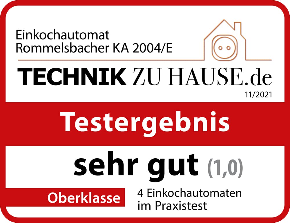 ROMMELSBACHER KA 2004/E Glühwein-/Einkochvollautomat 27L 1800W stufenlos regelbar Entsafterschaltung Zeitschaltuhr Ablaufhahn Einlegerost
