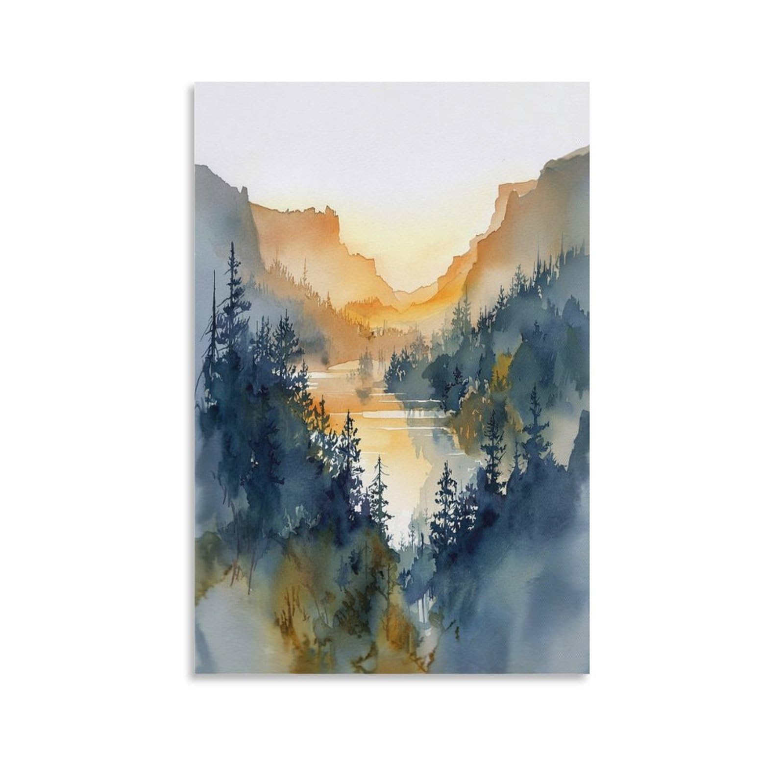 Oregon 20x30inch(50x75cm) Vintage Travel Poster Watercolor Canvas Art