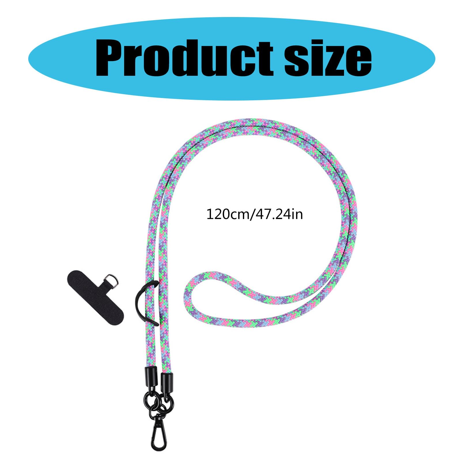 10 Cordini Per Cellulare In Nylon Con Fibbia A U | Per Badge, Chiavi, Fotocamere - Lunghezza 18cm - Foto 2