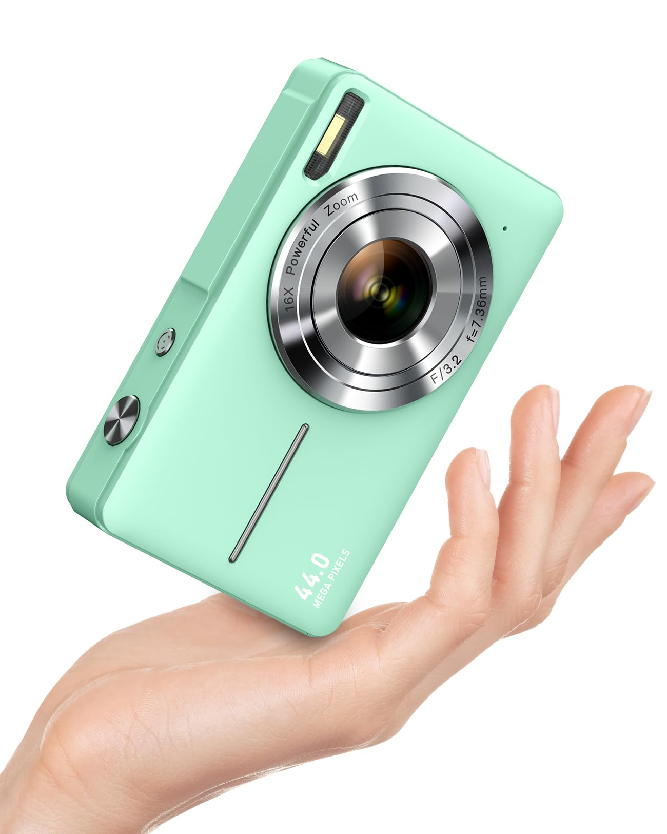 Fotocamera Digitale 40MP 1080P Con Scheda 64GB - Compatta, Zoom 8X, Flash, Grigio Scuro Per Principianti E Bambini - Foto 5