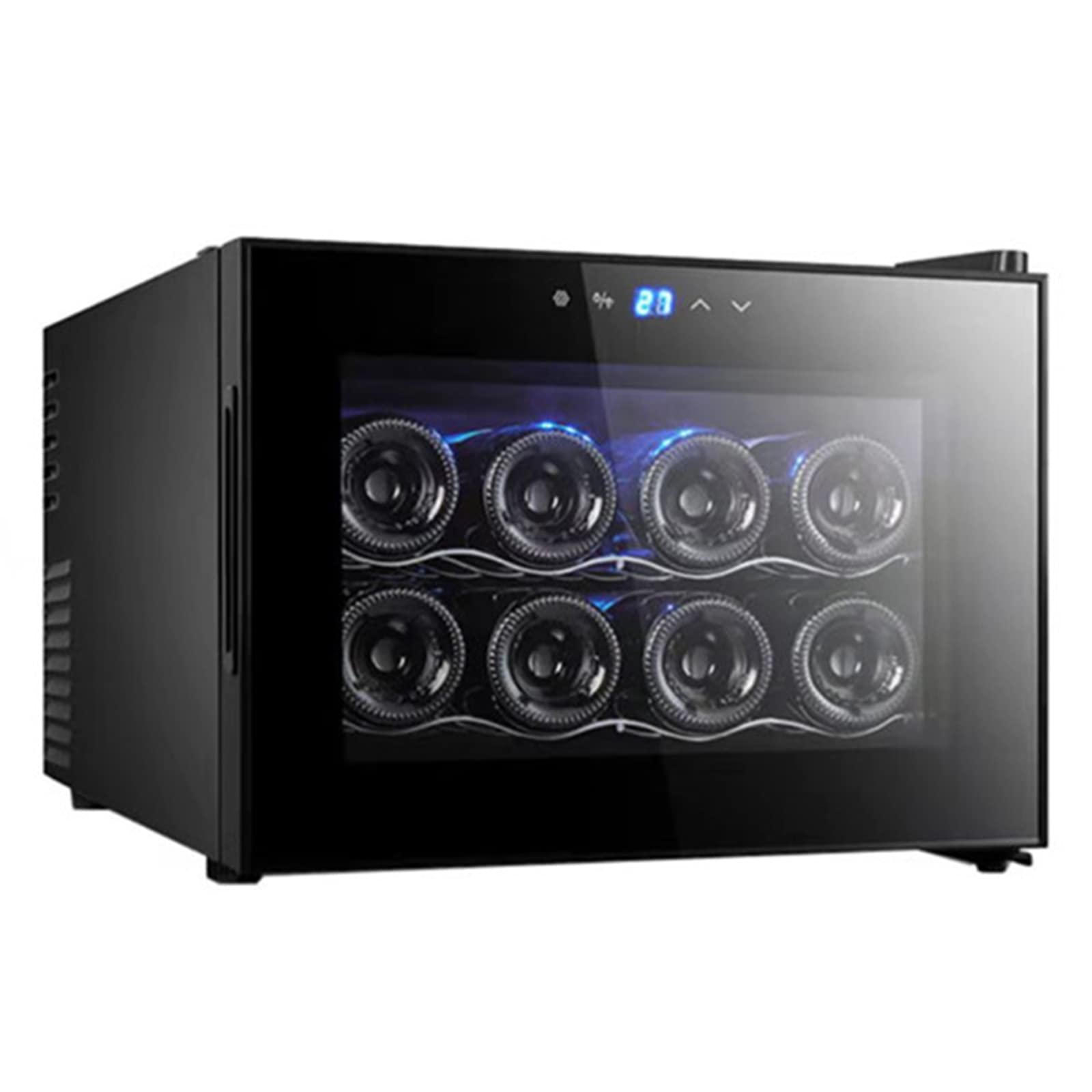 Compresor de botella de 8 botellas Refrigerador de vino Refrigerador de vino tinto blanco Refrigerador de refrigerador Enfriador de vino de encimera Independiente Mini refrigerador