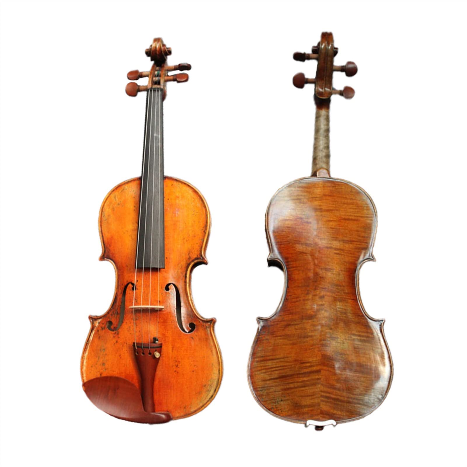 Violino Acustico Top in Abete Europeo Fondo in Acero 4/4 Violino Set con Arco per Violino Ponte per Violino Custodia per Violino Violini per Studenti