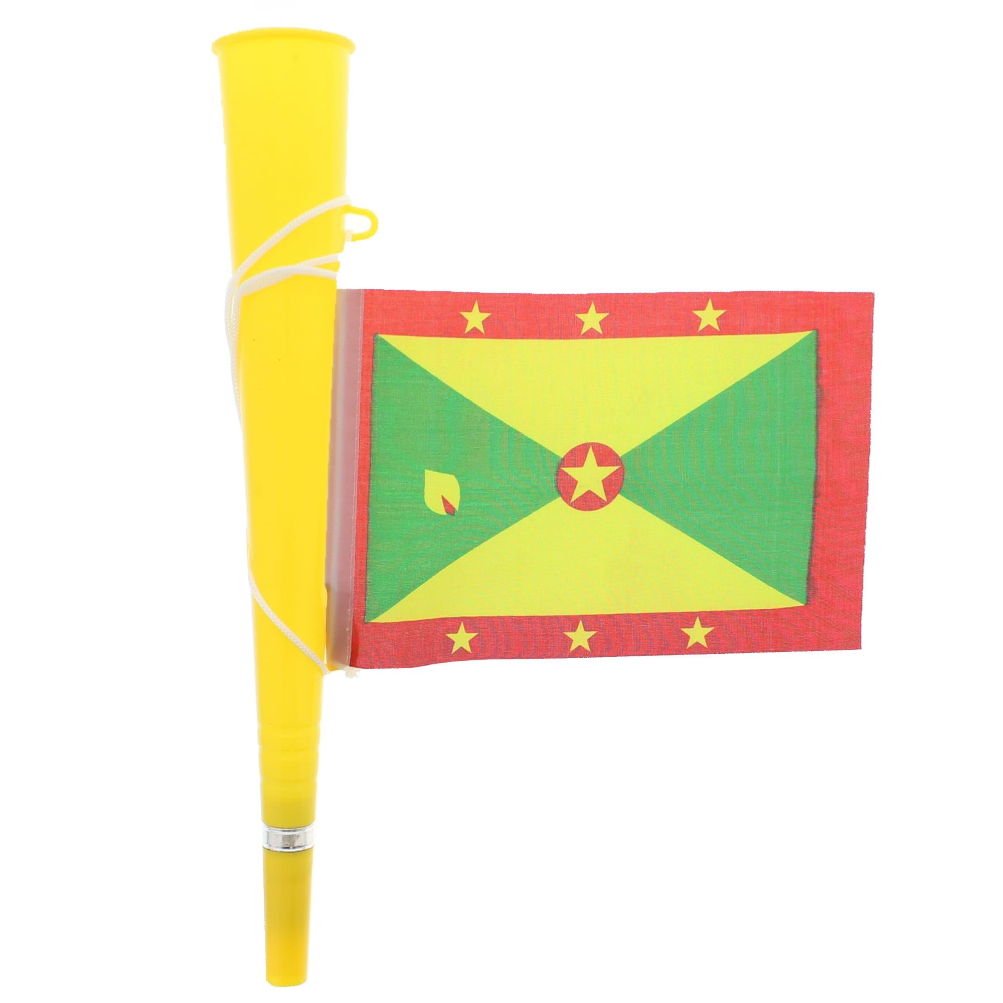 Zac's Alter Ego Bright Loud Carnival Festival Party Woofer Blow Horn with Flag & String